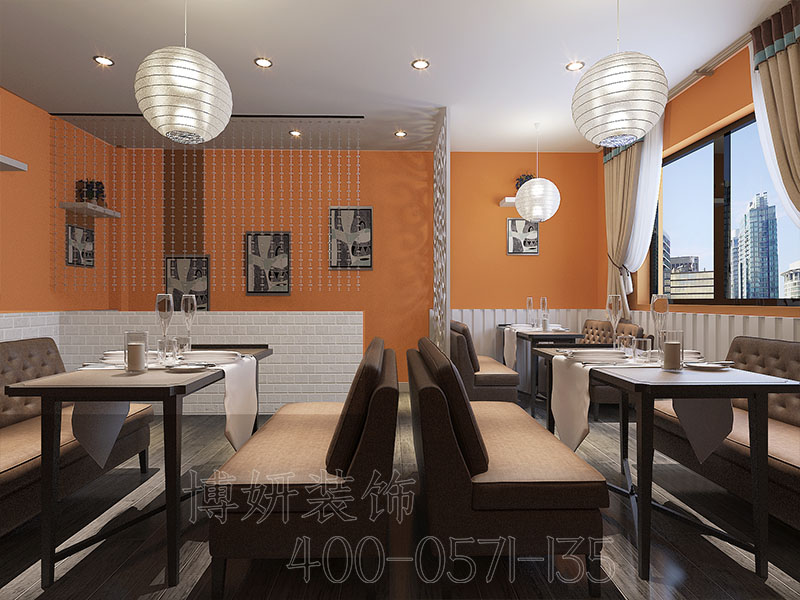 杭州精品快餐店装修设计-案例效果图