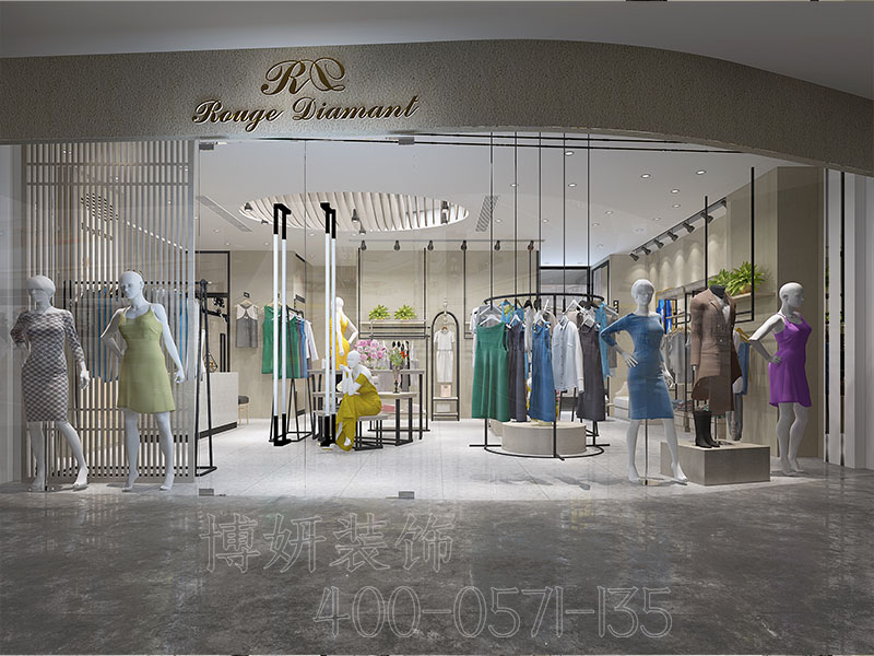 女装店装修,小面积女装店装修,杭州装修公司