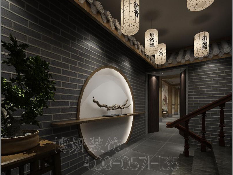 餐厅装修设计,中式餐厅装修,杭州中式餐厅装修