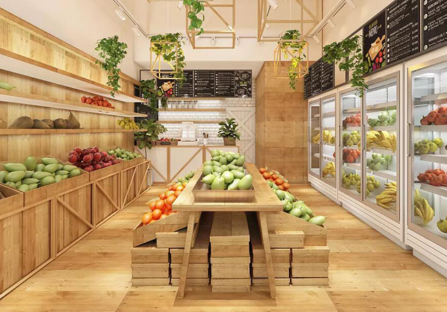 杭州生鲜超市装修,杭州生鲜店装修,杭州装修公司