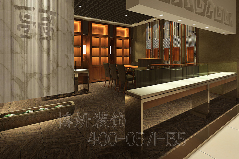 杭州西湖黄金珠宝店装修-黄金珠宝店设计案例图 5