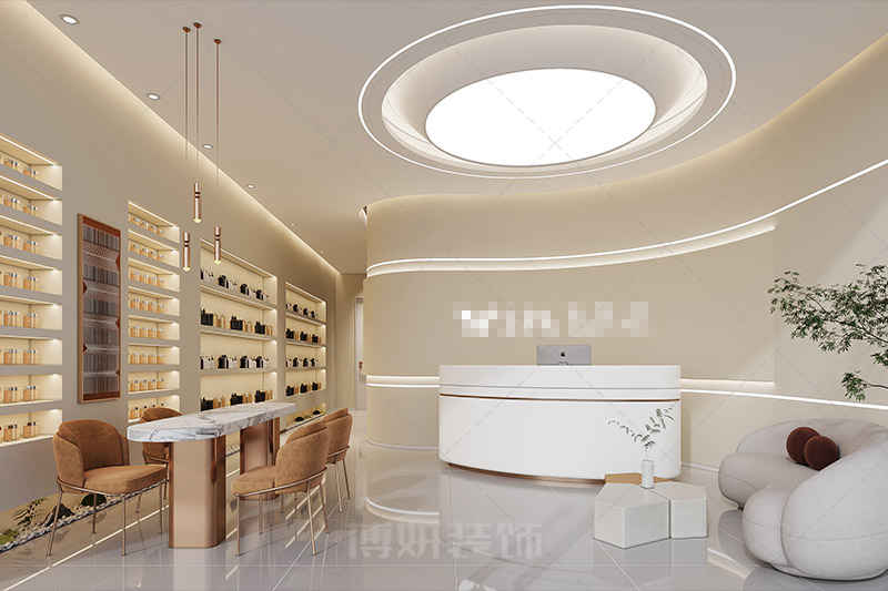 杭州简约精致美容店装修设计-案例效果图 2